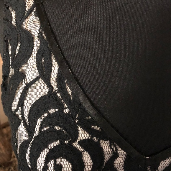 Tahari Black/Cream Lace Dress - Picture 2 of 8